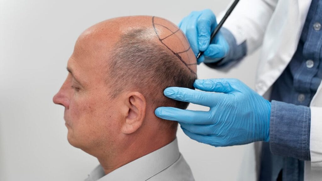 haartransplantatie kruin