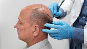 haartransplantatie kruin