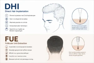 Wat is beter, DHI vs FUE haartransplantatie?