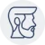 baard en of snor icon